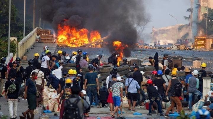 Hari Paling Berdarah di Myanmar 100 Orang Lebih Meninggal Dunia